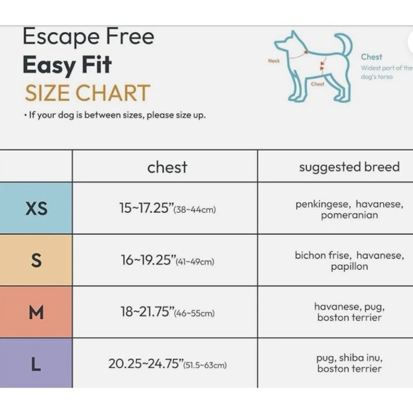 No-Pull‎ Dog Harness - Gooby Escape Free, Easy Fit Harness, Turquoise, Large USA - Picture 4 of 6